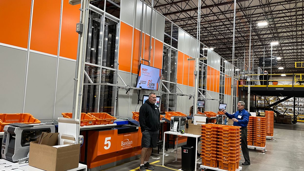 autostore AS/RS at toyota materal handling site