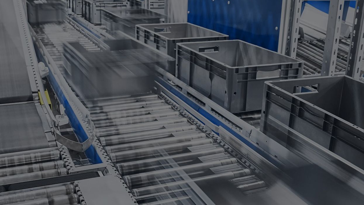 bins on conveyors