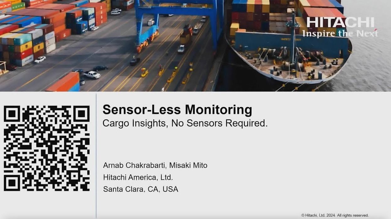 CSCMP EDGE 2024 Innovation Theater: Sensor-Less Monitoring: Cargo Insights, No Sensors Required
