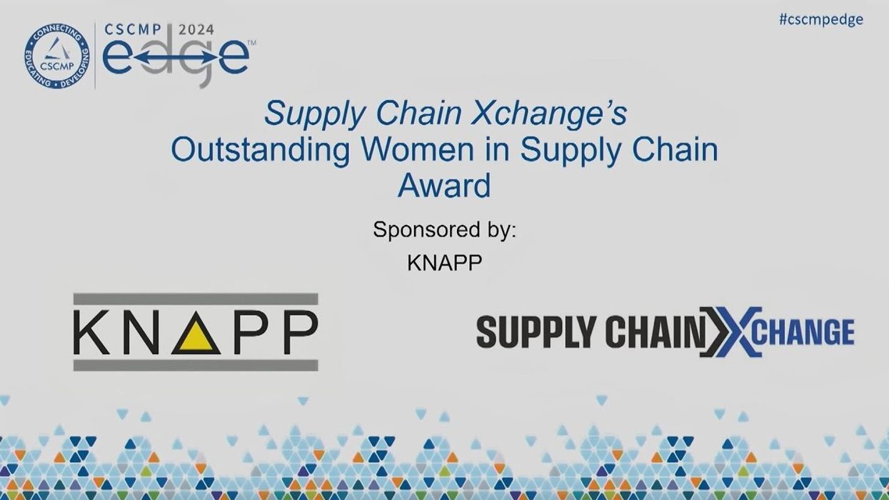 CSCMP EDGE 2024 Ask the Experts: Supply Chain Xchange's Outstanding Women in Supply Chain Awards Presentation