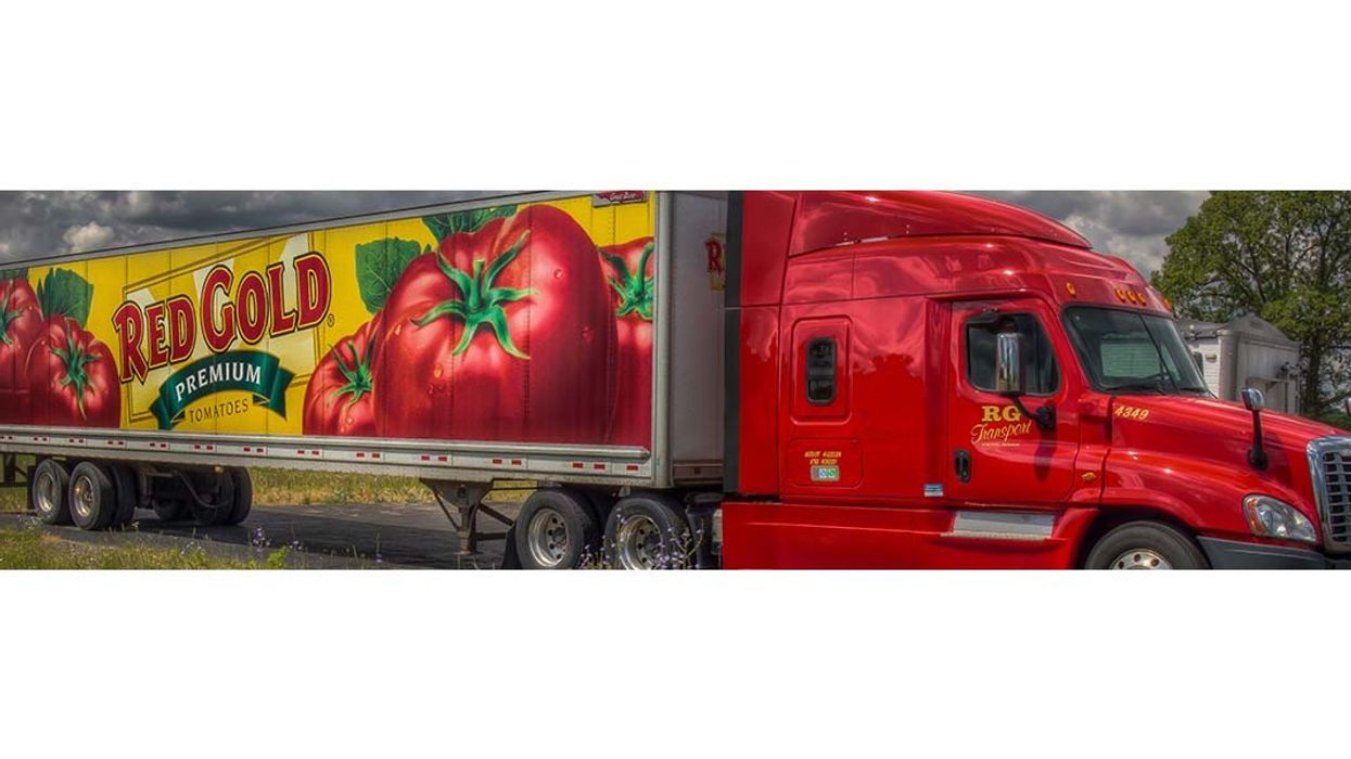 Red Gold Tomatoes truck